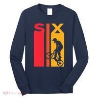 6th Birthday 6 Years Old Bmx Bike Lover Bday Funny Long Sleeve Shirt thumb 0