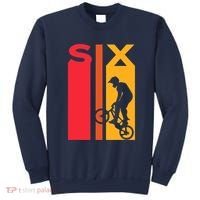 6th Birthday 6 Years Old Bmx Bike Lover Bday Funny Sweatshirt thumb 0