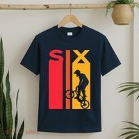 6th Birthday 6 Years Old Bmx Bike Lover Bday Funny T-Shirt thumb 2