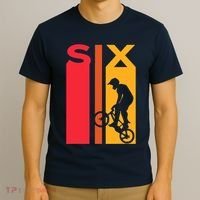 6th Birthday 6 Years Old Bmx Bike Lover Bday Funny T-Shirt thumb 3
