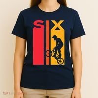 6th Birthday 6 Years Old Bmx Bike Lover Bday Funny T-Shirt thumb 4