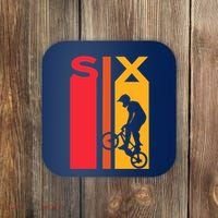 6th Birthday 6 Years Old Bmx Bike Lover Bday Funny Coaster thumb 0