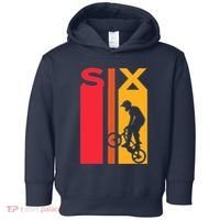 6th Birthday 6 Years Old Bmx Bike Lover Bday Funny Toddler Hoodie thumb 0