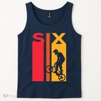 6th Birthday 6 Years Old Bmx Bike Lover Bday Funny Tank Top thumb 2