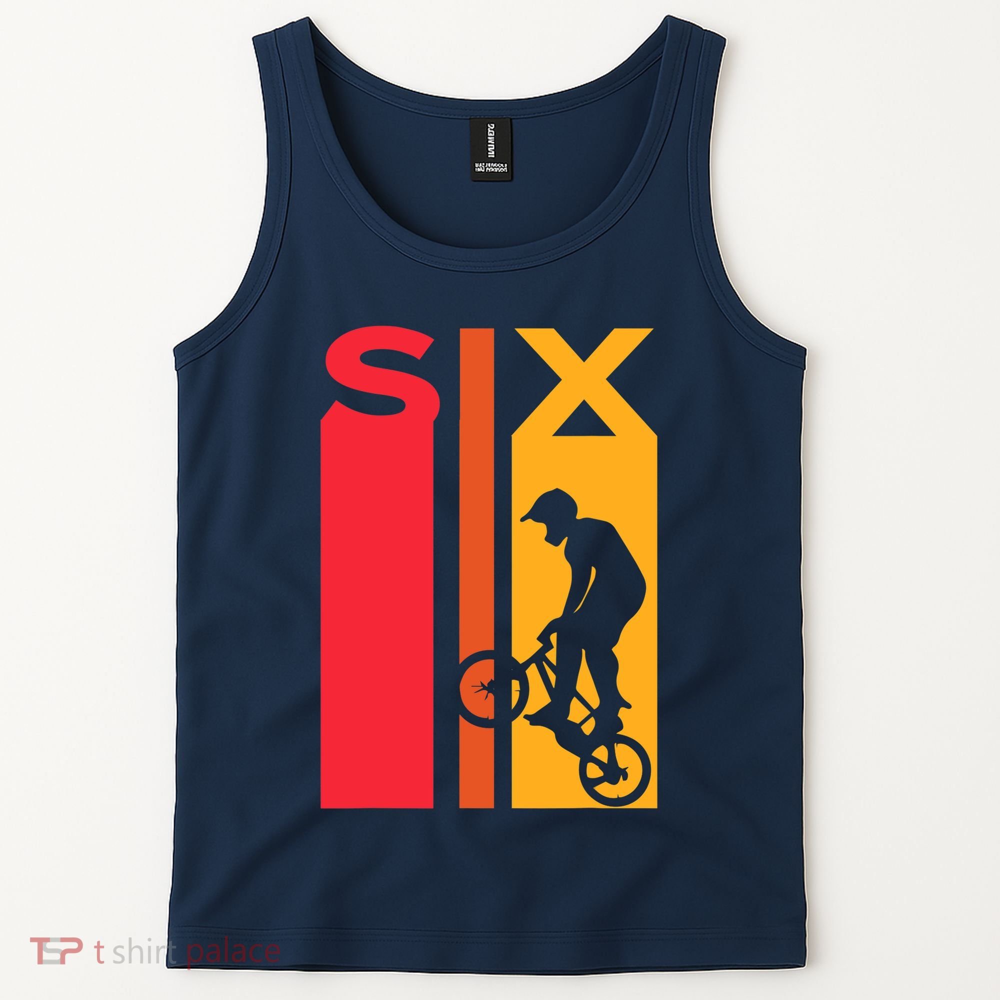 6th Birthday 6 Years Old Bmx Bike Lover Bday Funny Tank Top