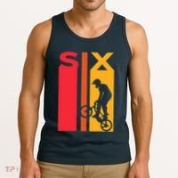 6th Birthday 6 Years Old Bmx Bike Lover Bday Funny Tank Top thumb 3