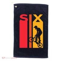 6th Birthday 6 Years Old Bmx Bike Lover Bday Funny Golf Towel thumb 0