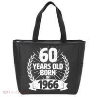 60th Birthday 60 Years Old Born In 1966 Wreath Banner  Tote Bag thumb 0