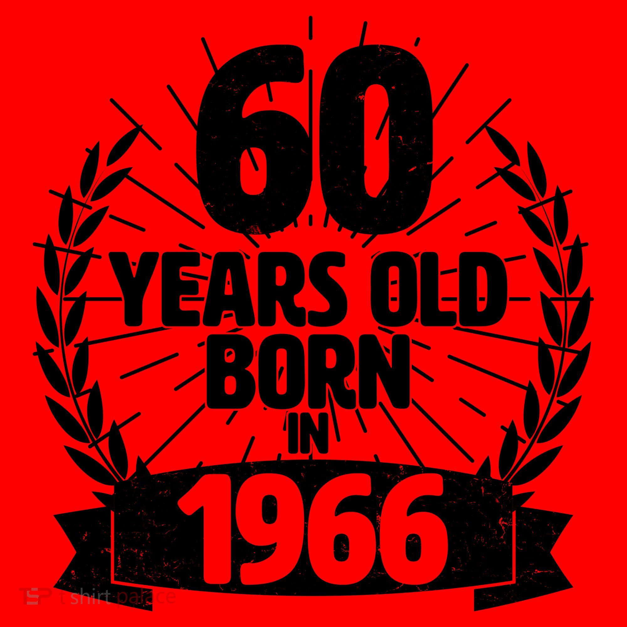 60th Birthday 60 Years Old Born In 1966 Wreath Banner  Santa Hat