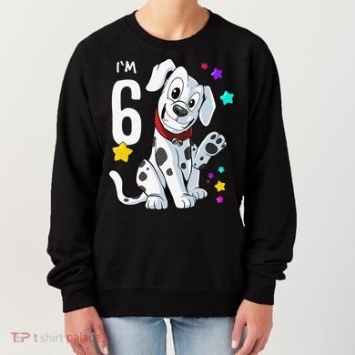 6th Birthday 6 Year Old Dalmatian Women's Sweatshirt