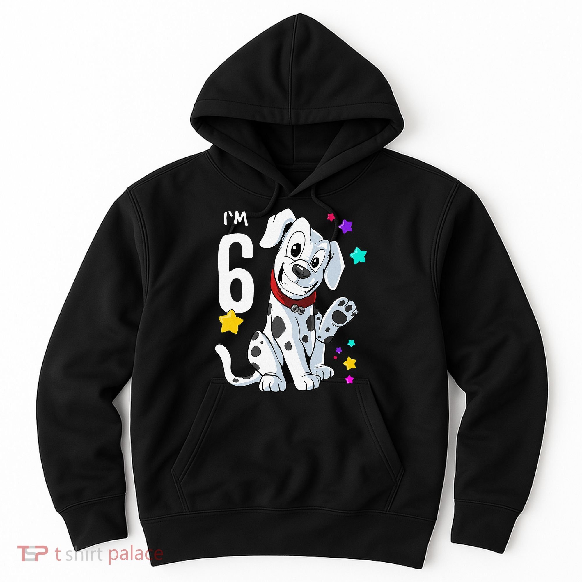 6th Birthday 6 Year Old Dalmatian Hoodie
