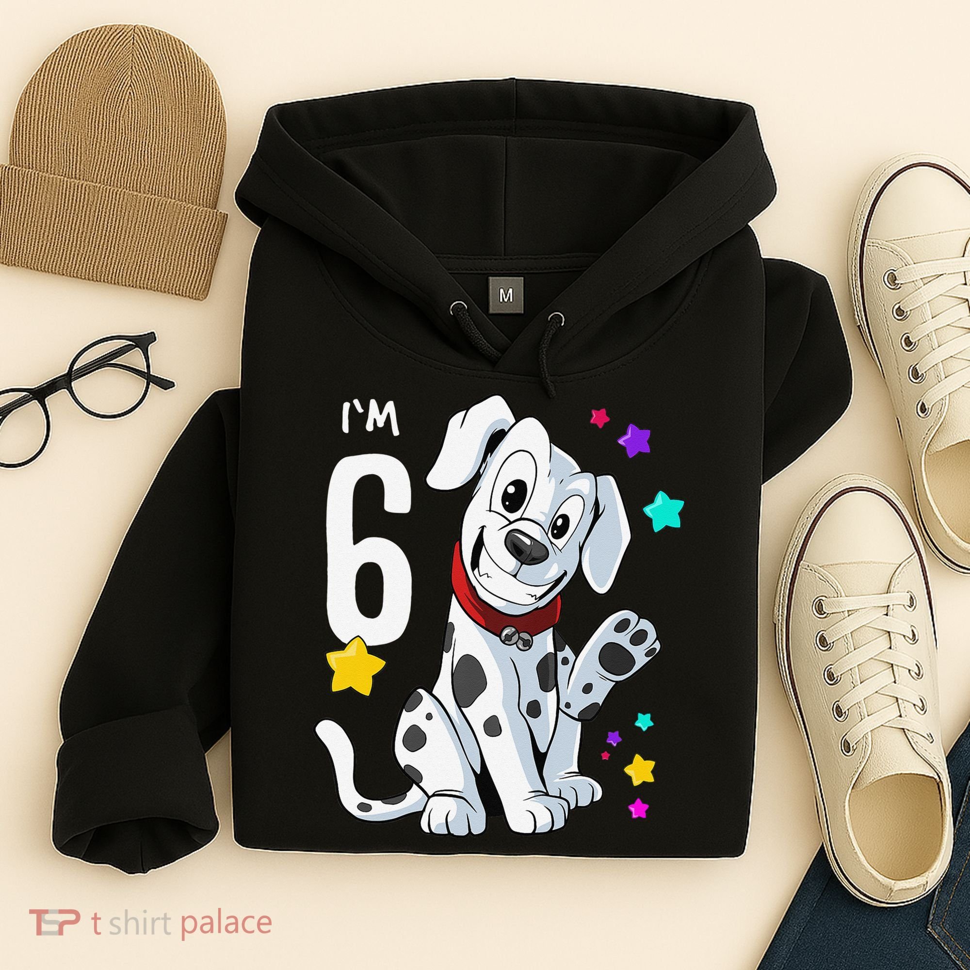 6th Birthday 6 Year Old Dalmatian Hoodie