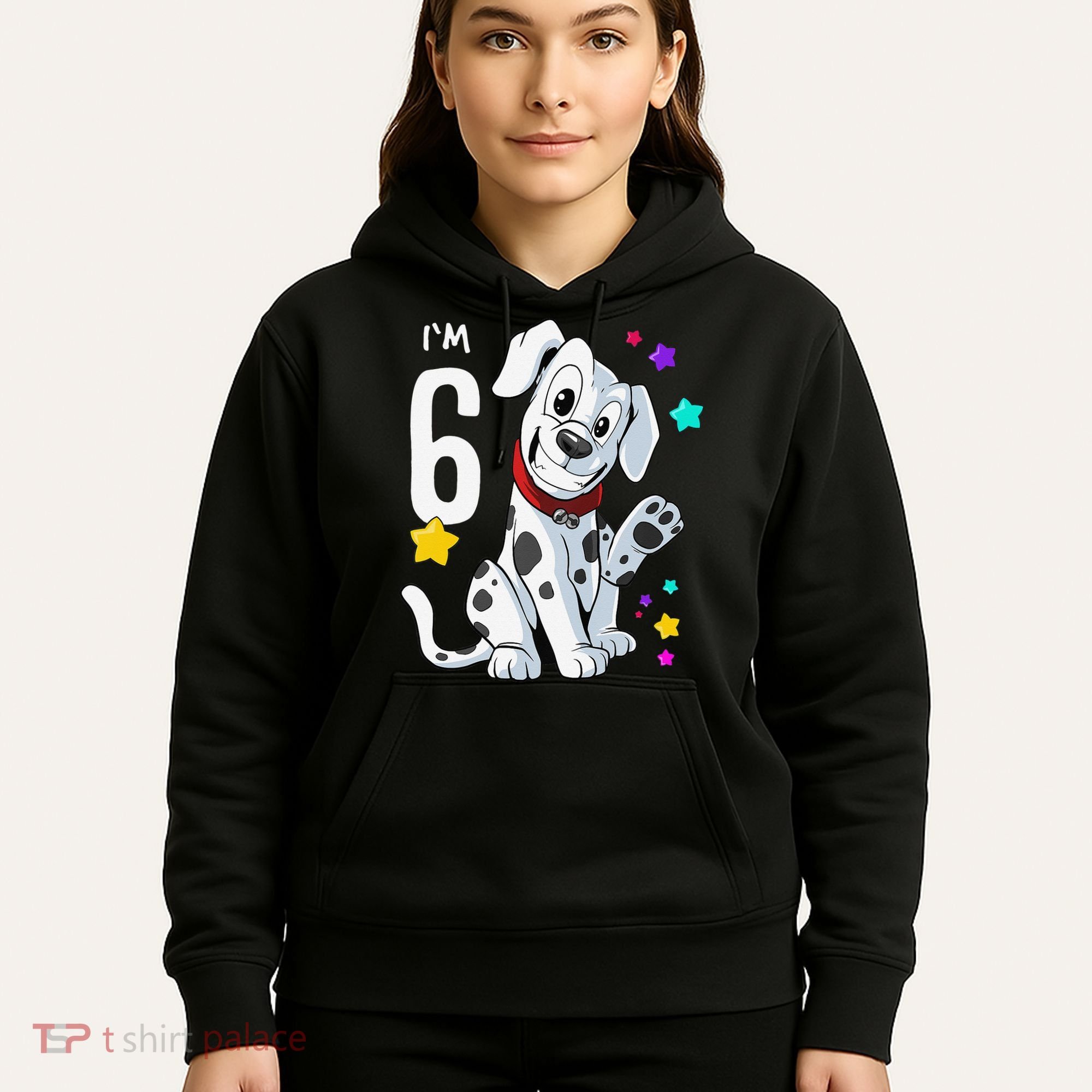 6th Birthday 6 Year Old Dalmatian Hoodie