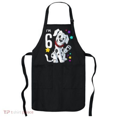 6th Birthday 6 Year Old Dalmatian Apron