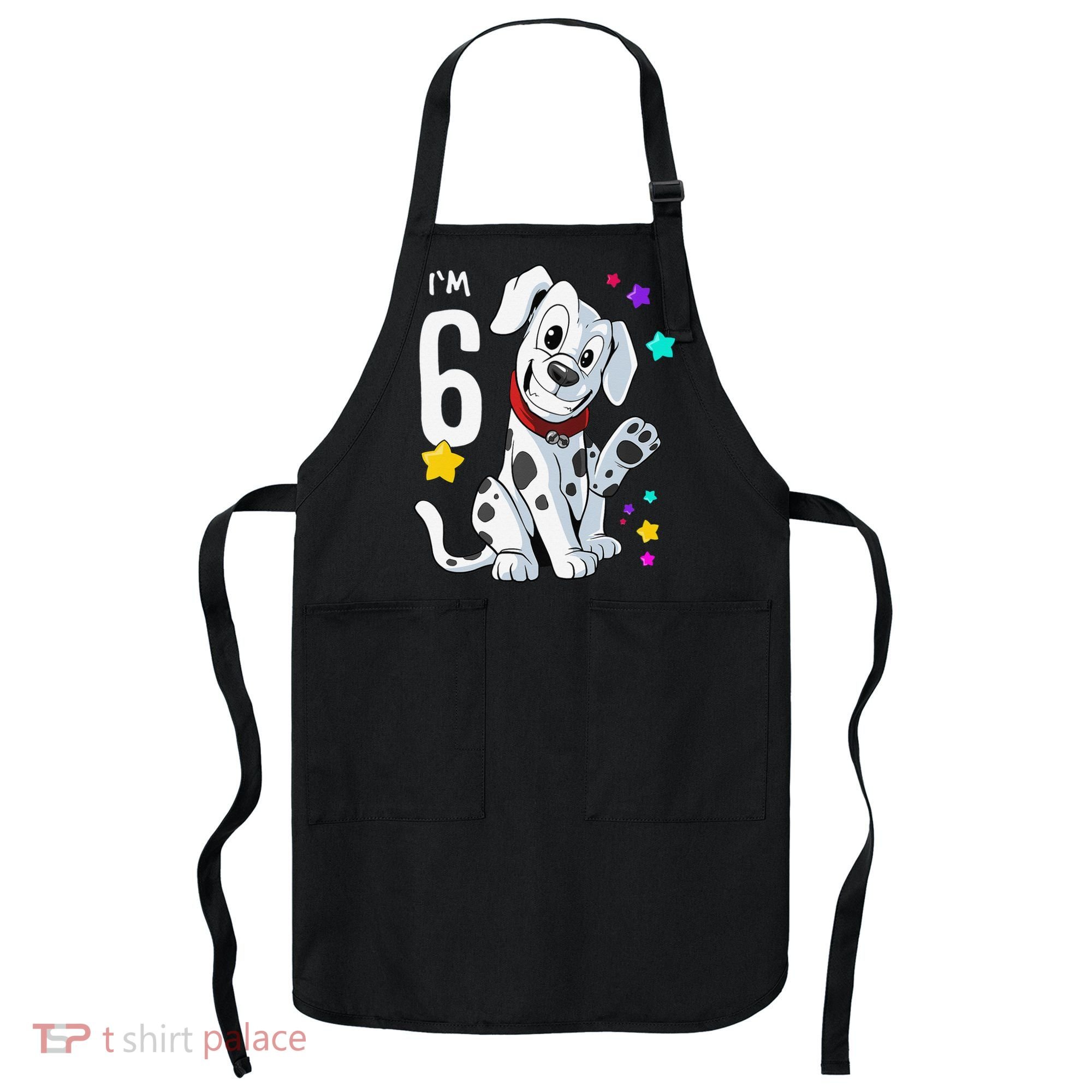 6th Birthday 6 Year Old Dalmatian Apron