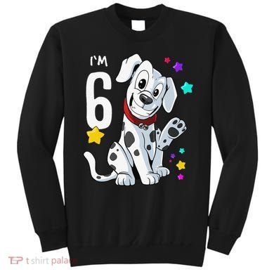6th Birthday 6 Year Old Dalmatian Sweatshirt