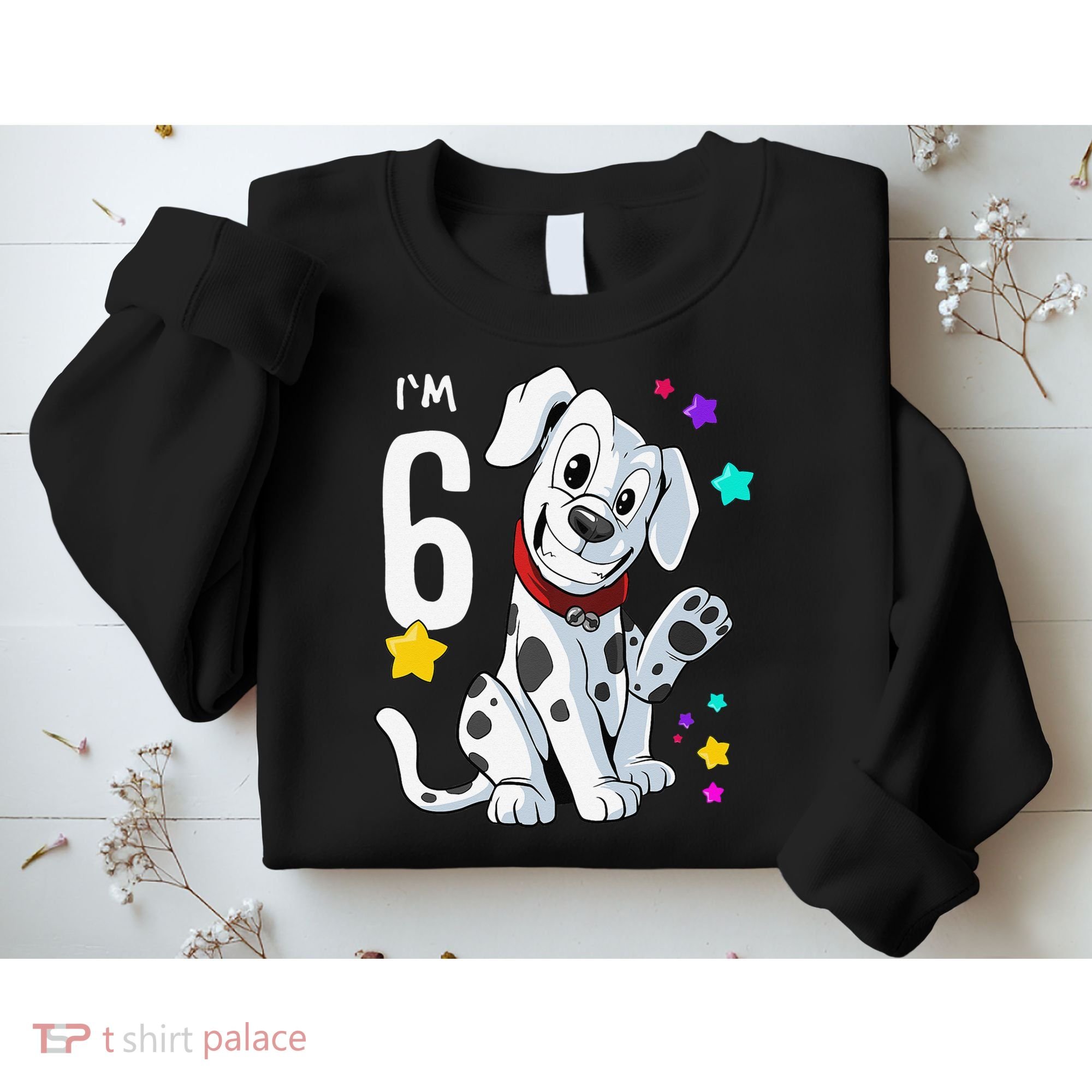 6th Birthday 6 Year Old Dalmatian Sweatshirt