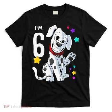 6th Birthday 6 Year Old Dalmatian T-Shirt