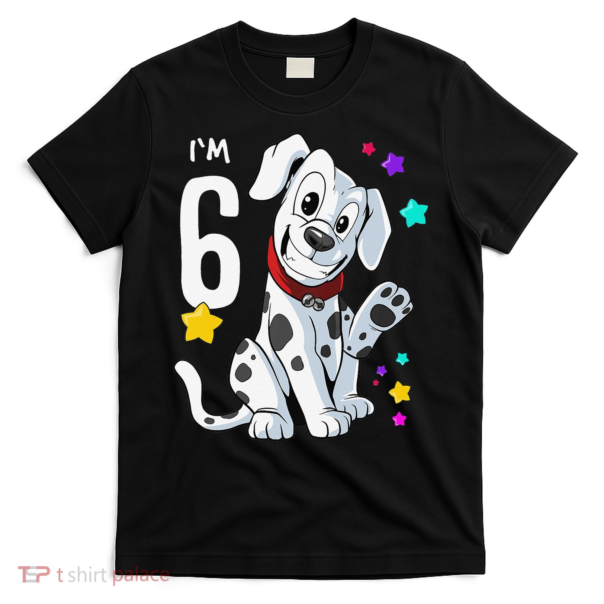 6th Birthday 6 Year Old Dalmatian T-Shirt