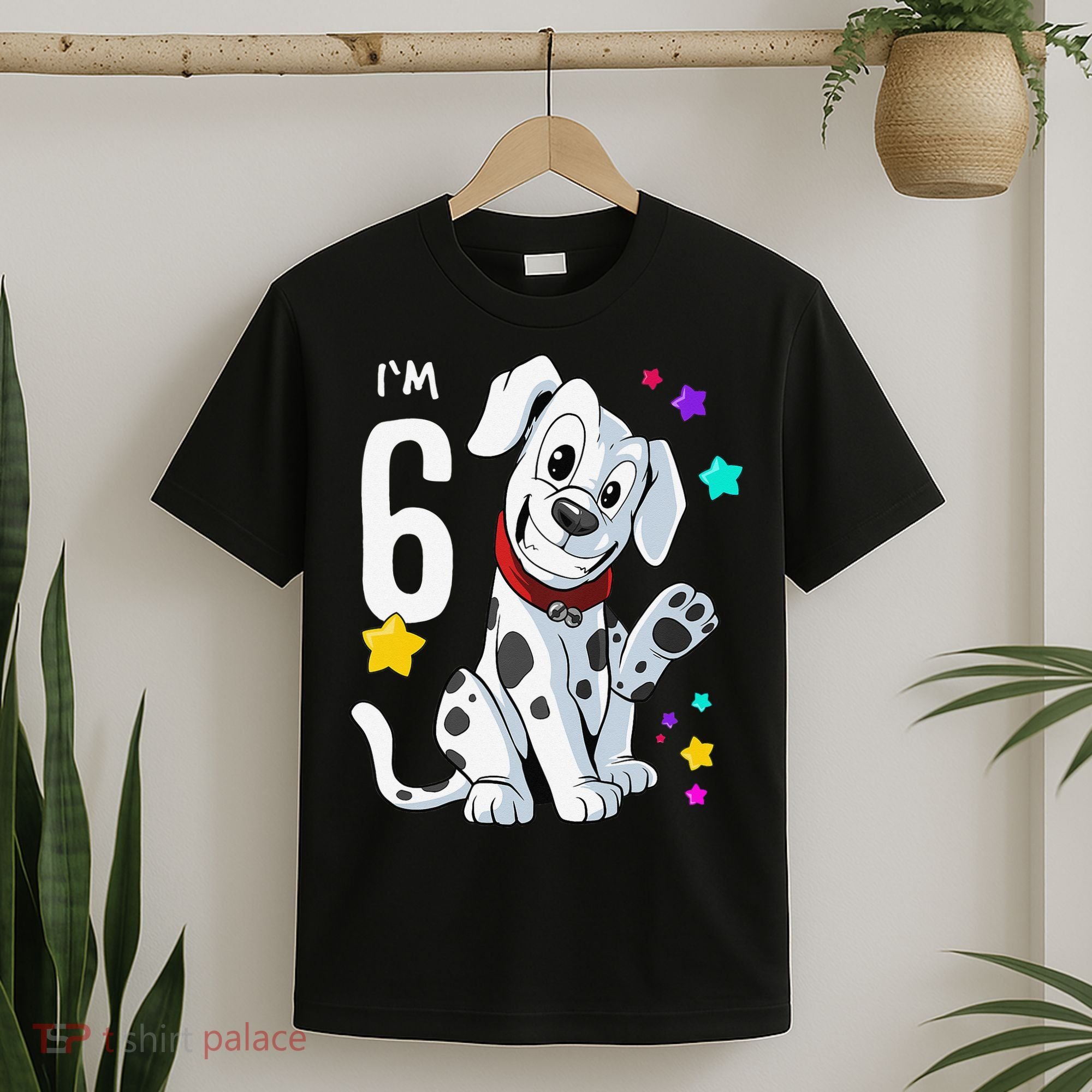 6th Birthday 6 Year Old Dalmatian T-Shirt