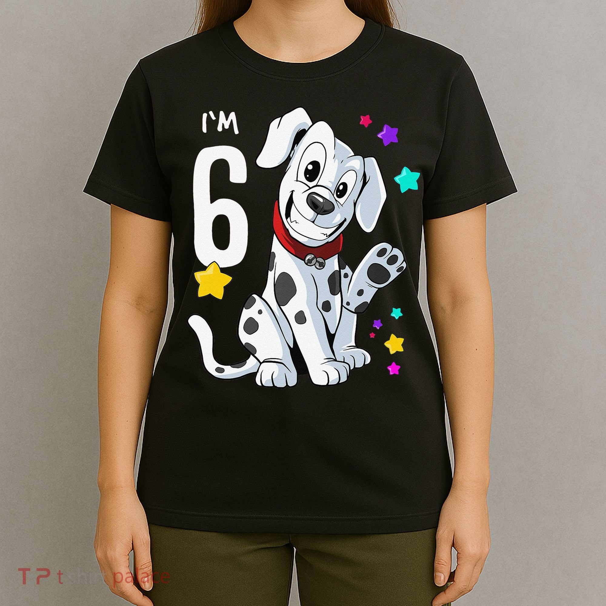 6th Birthday 6 Year Old Dalmatian T-Shirt