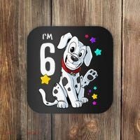 6th Birthday 6 Year Old Dalmatian Coaster thumb 0