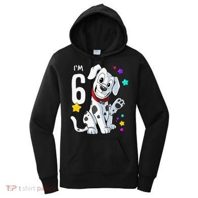 6th Birthday 6 Year Old Dalmatian Women's Hoodie