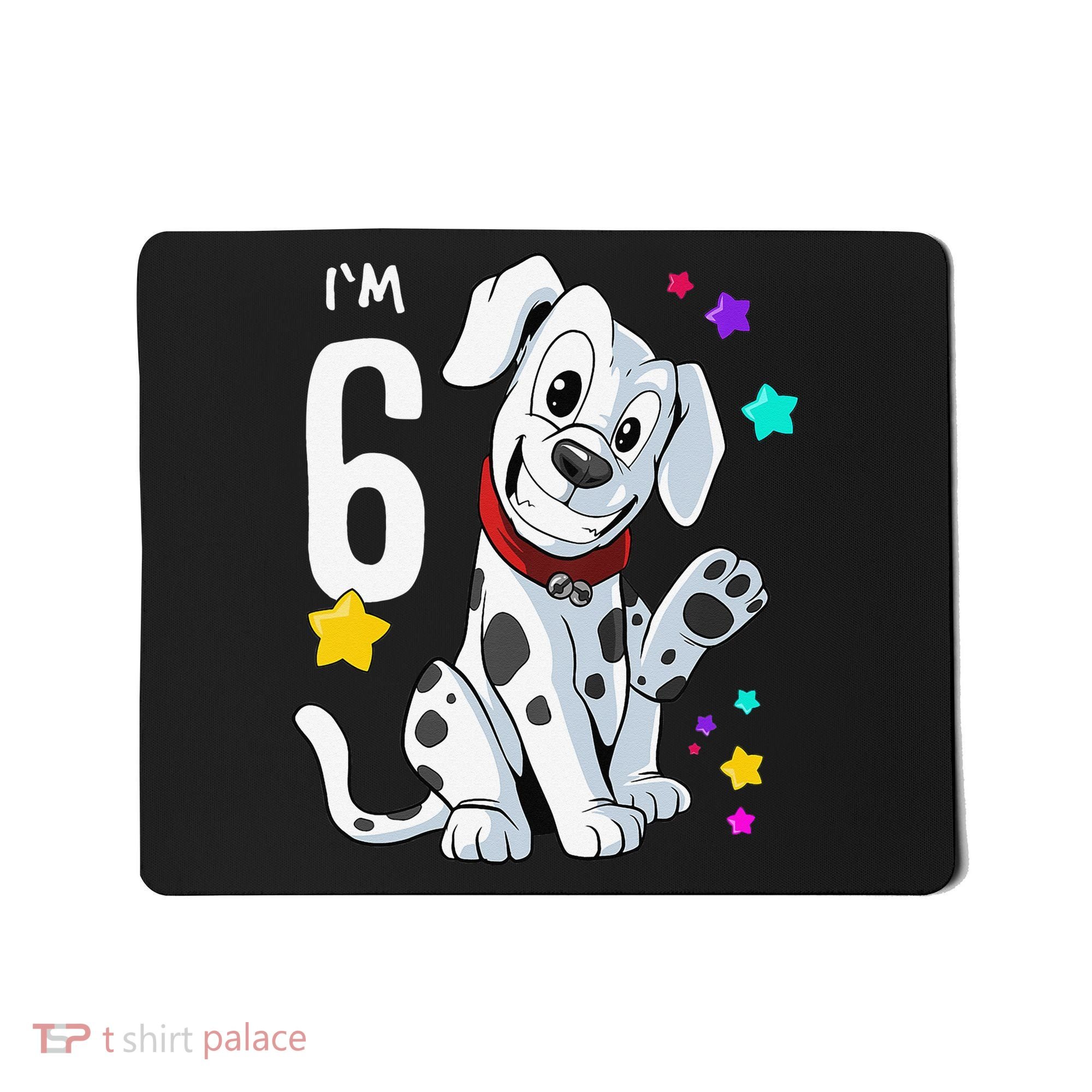 6th Birthday 6 Year Old Dalmatian Mousepad
