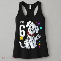 6th Birthday 6 Year Old Dalmatian Women's Tank Top thumb 3