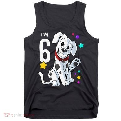 6th Birthday 6 Year Old Dalmatian Tank Top