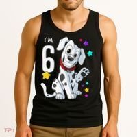 6th Birthday 6 Year Old Dalmatian Tank Top thumb 3