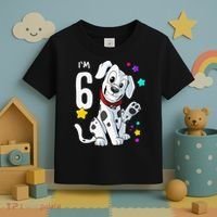 6th Birthday 6 Year Old Dalmatian Toddler T-Shirt thumb 3
