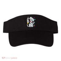 6th Birthday 6 Year Old Dalmatian Visor thumb 0