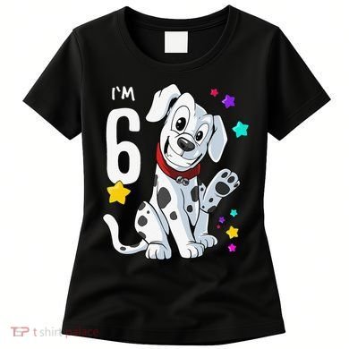 6th Birthday 6 Year Old Dalmatian Women's T-Shirt