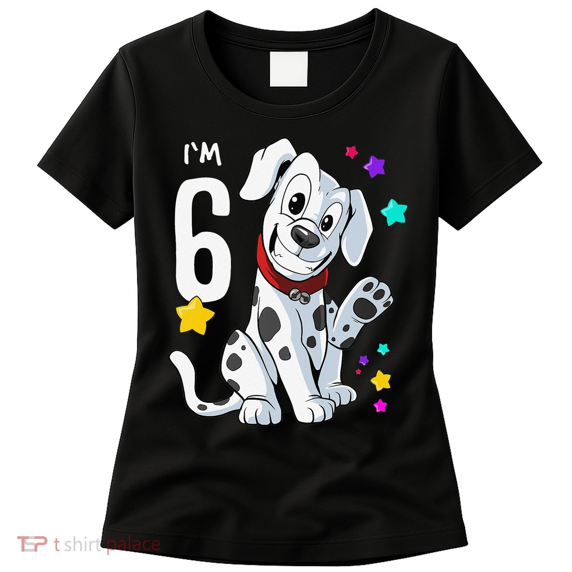 6th Birthday 6 Year Old Dalmatian Women's T-Shirt
