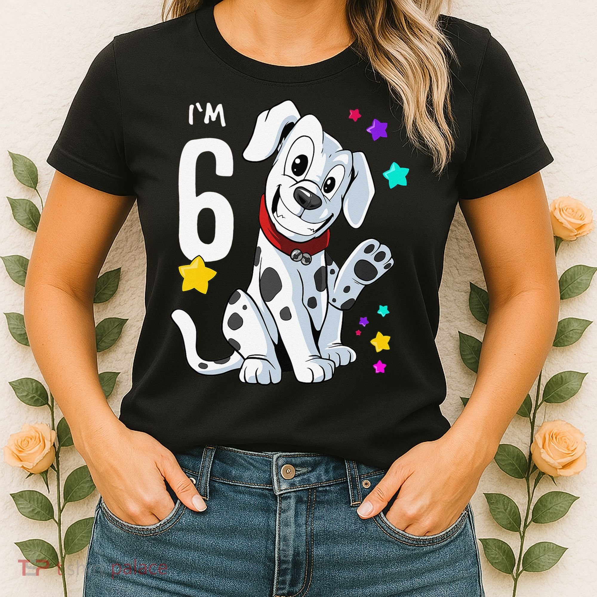 6th Birthday 6 Year Old Dalmatian Women's T-Shirt