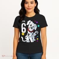 6th Birthday 6 Year Old Dalmatian Women's T-Shirt thumb 4
