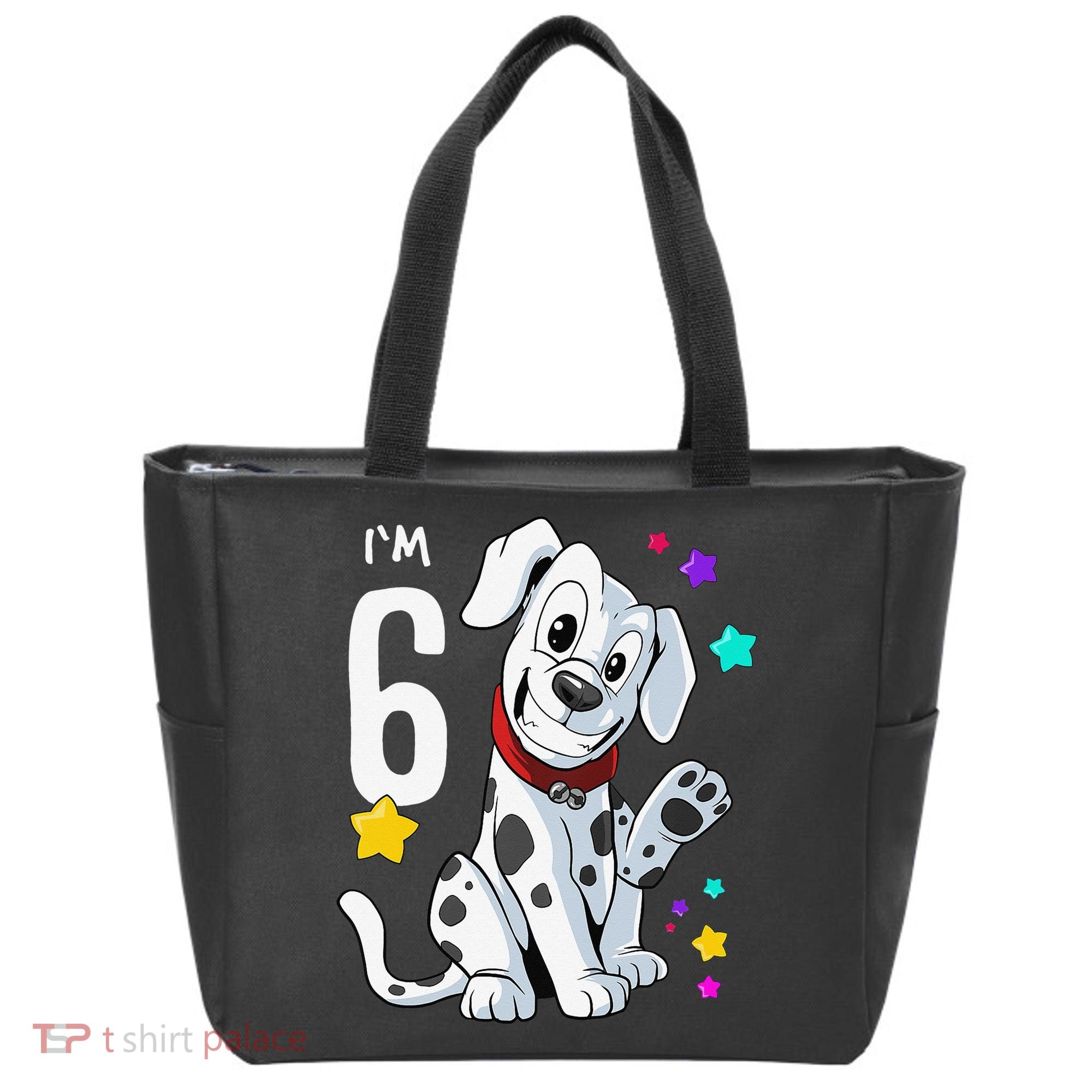6th Birthday 6 Year Old Dalmatian Tote Bag