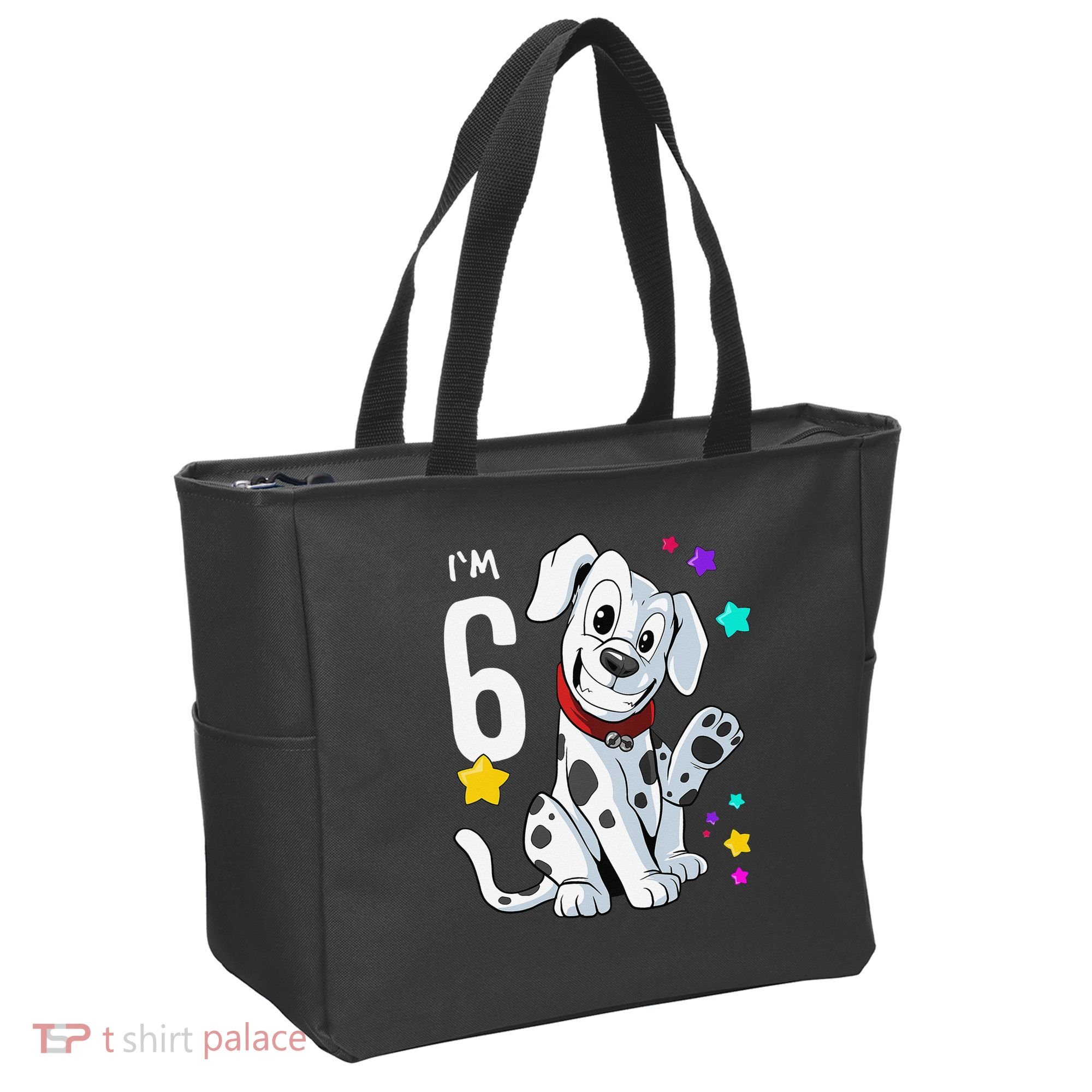 6th Birthday 6 Year Old Dalmatian Tote Bag