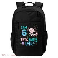 6th Birthday Axolotl - I Am 6 Let's Party A Lotl Backpack thumb 0