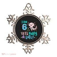 6th Birthday Axolotl - I Am 6 Let's Party A Lotl Ornament thumb 0