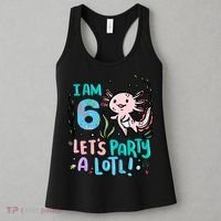 6th Birthday Axolotl - I Am 6 Let's Party A Lotl Women's Tank Top thumb 3