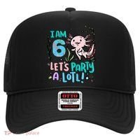 6th Birthday Axolotl - I Am 6 Let's Party A Lotl Hat thumb 0
