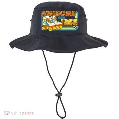 60th Birthday Awesome Since 1966 Retro Roller Skates  Bucket Hat