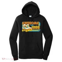 60th Birthday Awesome Since 1966 Retro Roller Skates  Women's Hoodie thumb 0