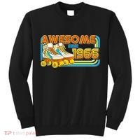 60th Birthday Awesome Since 1966 Retro Roller Skates  Tall Sweatshirt thumb 0