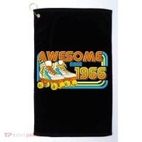 60th Birthday Awesome Since 1966 Retro Roller Skates  Golf Towel thumb 0