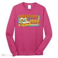 60th Birthday Awesome Since 1966 Retro Roller Skates  Long Sleeve Shirt thumb 0