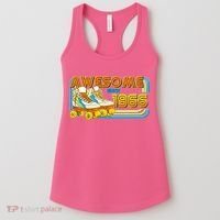 60th Birthday Awesome Since 1966 Retro Roller Skates  Women's Tank Top thumb 0