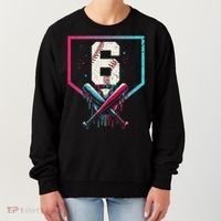 6th Birthday Baseball Home Plate Drip Ice Cream Sprinkle Gift Women's Sweatshirt thumb 0